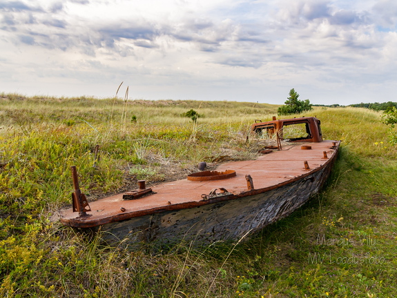 Maale uhutud laev
